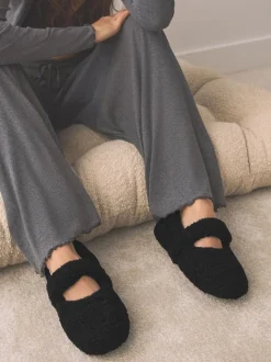 Zwart - Borg Ballet Slippers
