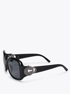 Zwart - Carvela Oversized C Sunglasses
