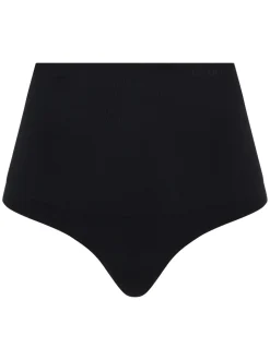 Zwart - Chantelle gladde comfortabele licht-vormgevende slip met hoge taille