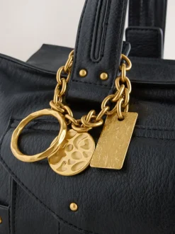 Zwart - Charm Buckle Hand Held Bag