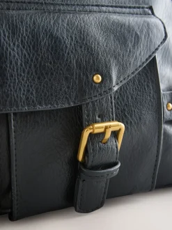 Zwart - Charm Buckle Hand Held Bag