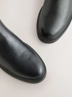Zwart - Chelsea Boots met gesp