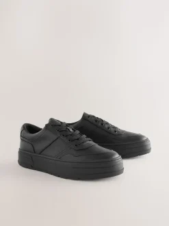 Zwart - Cleat Chunky sneakers met vetersluiting