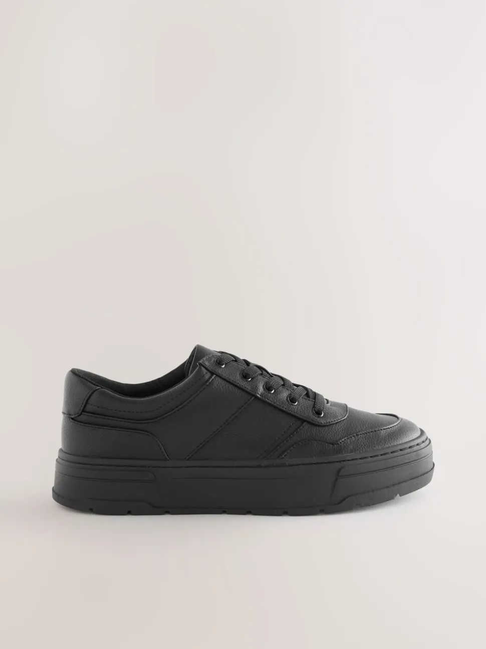 Zwart - Cleat Chunky sneakers met vetersluiting