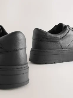 Zwart - Cleat Chunky sneakers met vetersluiting