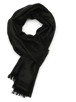 Zwart - COACH Bias Signature C Oblong Scarve