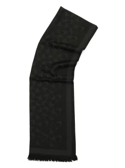 Zwart - COACH Bias Signature C Oblong Scarve