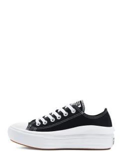 Zwart - Converse All Star Move Chuck Ox sneakers met plateauzool