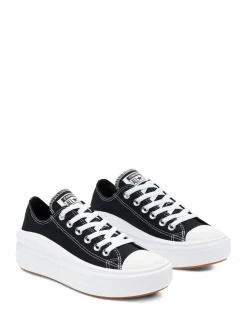 Zwart - Converse All Star Move Chuck Ox sneakers met plateauzool