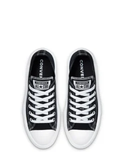Zwart - Converse All Star Move Chuck Ox sneakers met plateauzool