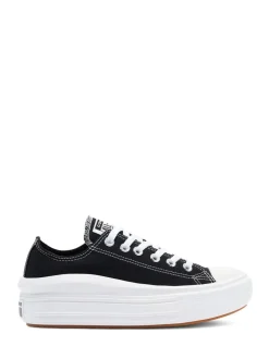 Zwart - Converse All Star Move Chuck Ox sneakers met plateauzool
