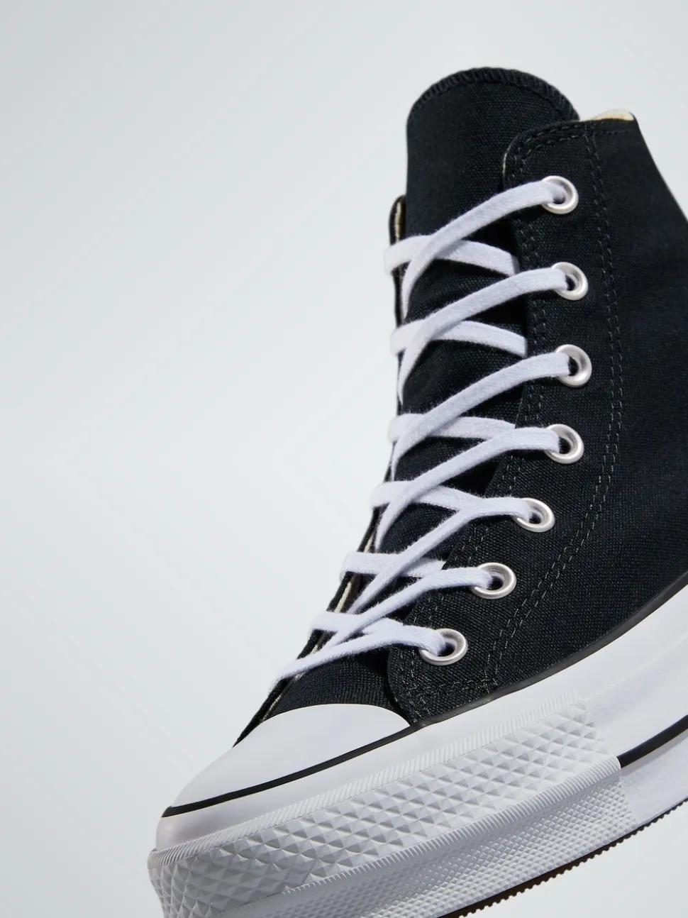 Zwart - Converse Lift - Bleke hoge sneakers met plateauzool
