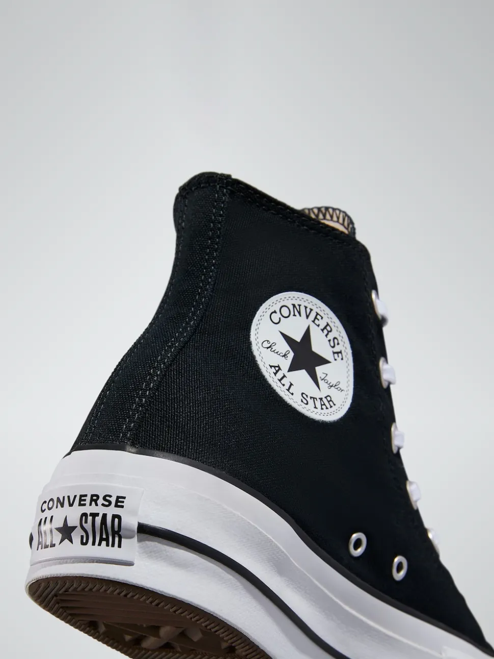 Zwart - Converse Lift - Bleke hoge sneakers met plateauzool