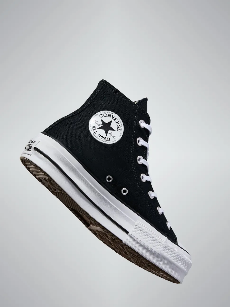 Zwart - Converse Lift - Bleke hoge sneakers met plateauzool