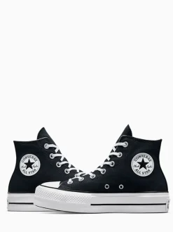 Zwart - Converse Lift - Bleke hoge sneakers met plateauzool