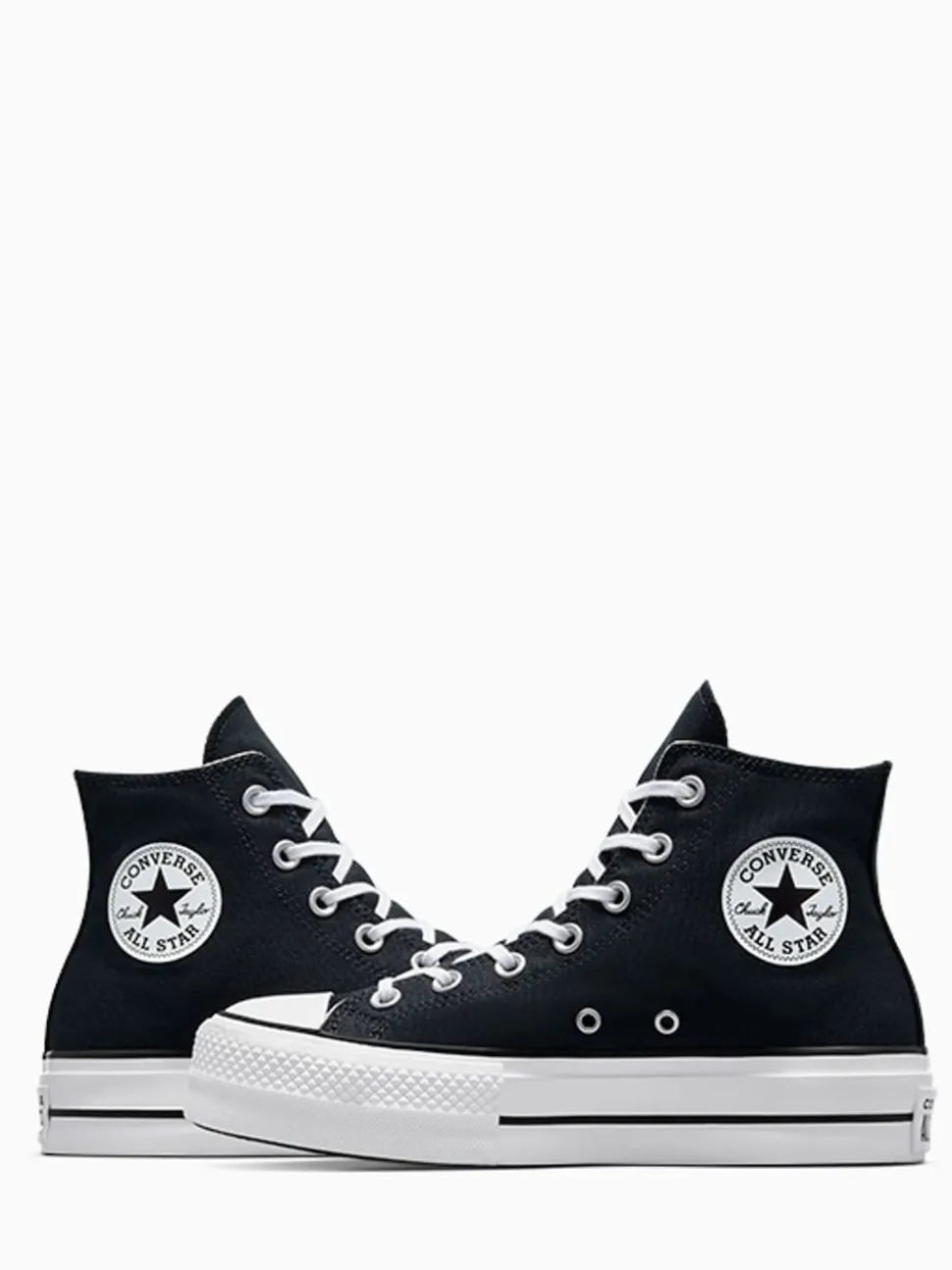 Zwart - Converse Lift - Bleke hoge sneakers met plateauzool