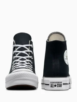 Zwart - Converse Lift - Bleke hoge sneakers met plateauzool