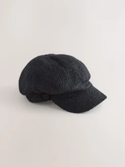 Zwart - Cord Baker Hat