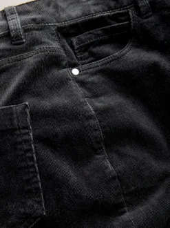 Zwart - Corduroy boot cut broek