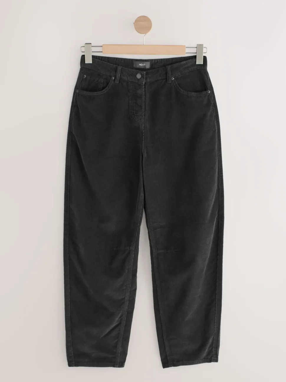 Zwart - Corduroy broeken Barrel jeans