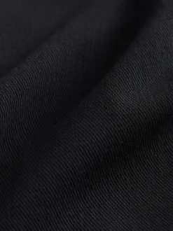 Zwart - Denim jersey legging met uitlopende pijpen