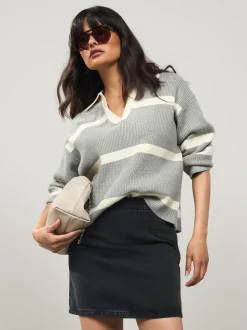 Zwart - Denim minirok