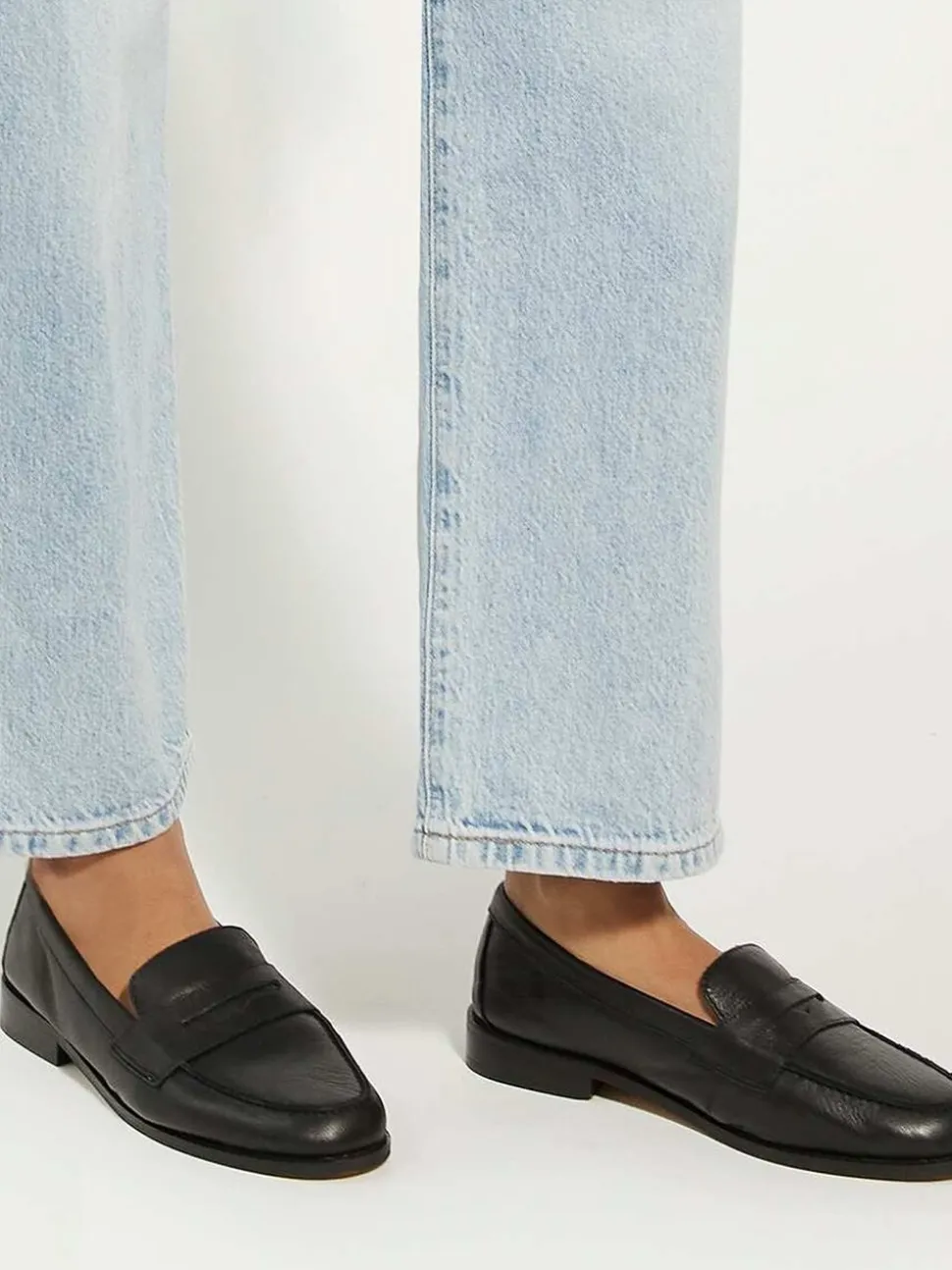 Zwart - Dune London Ginelli Flexi Sole Leather Penny Loafers