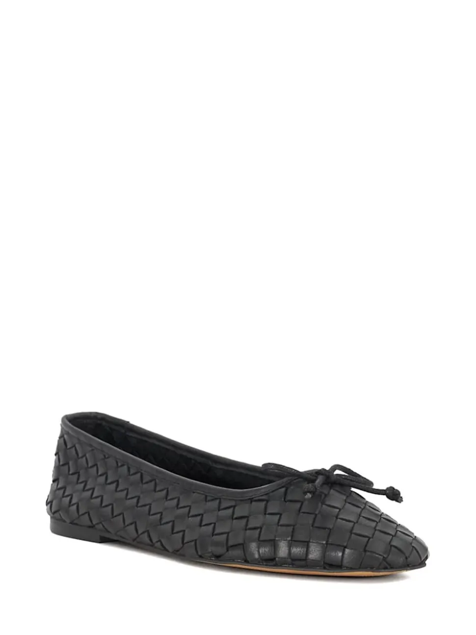Zwart - Dune London Heat Woven Ballerina Shoes