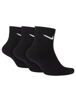 Zwart - Enkel - Nike Everyday set van 3 paar verzachte sokken met boord