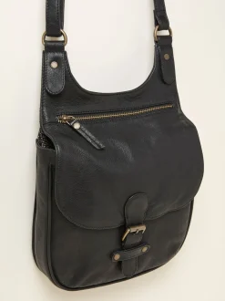 Zwart - FatFace Oiled Crossbodytas