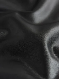 Zwart - Faux Leather Skinny Fit Trousers