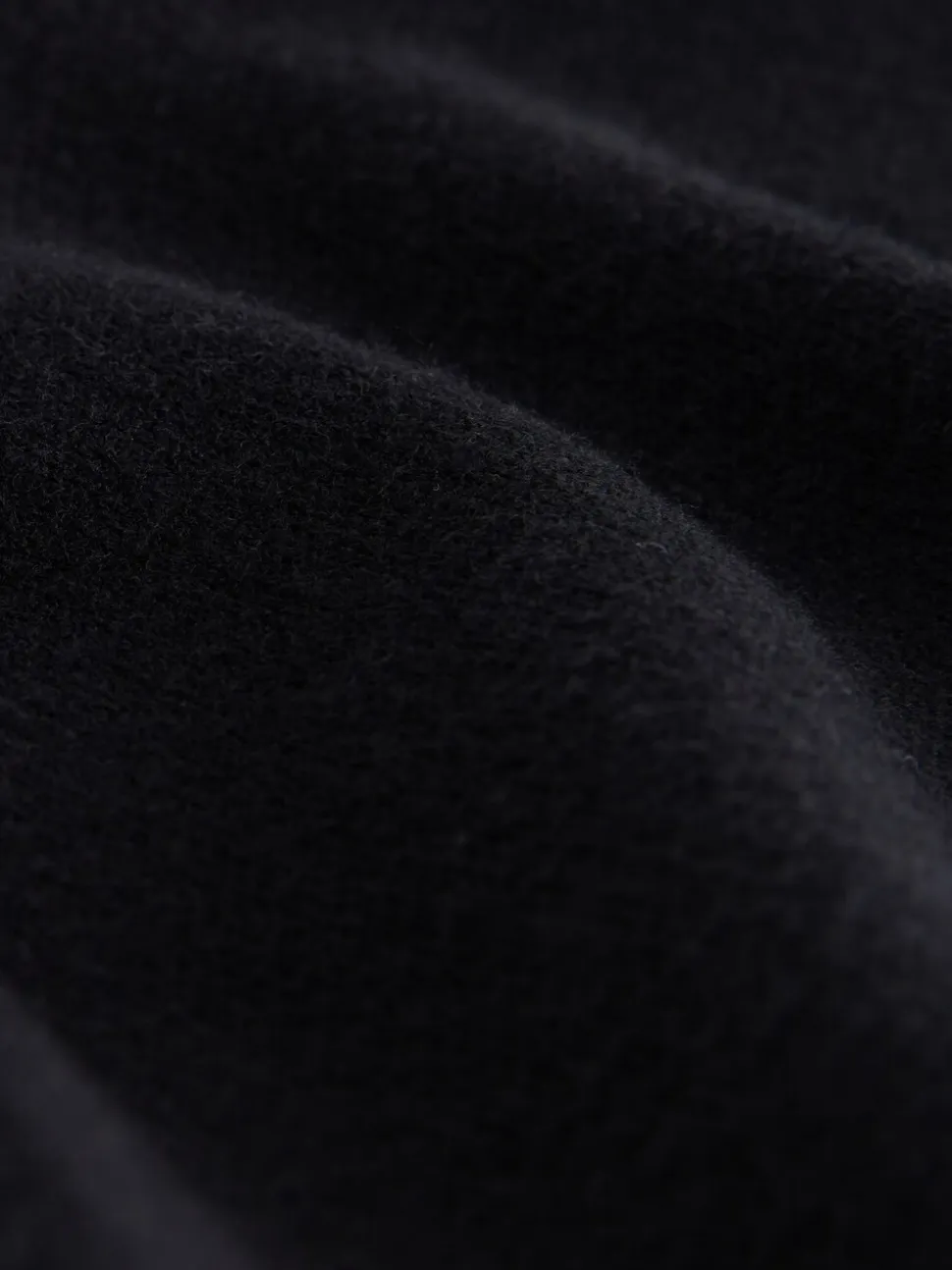 Zwart - Fine Knit Cape Poncho
