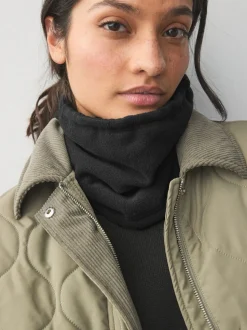 Zwart - Fleece colsjaal
