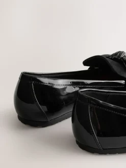 Zwart - Forever Comfort® Bow Round Toe Loafers