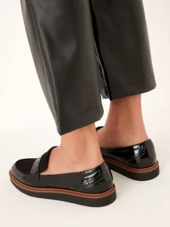 Zwart - Forever Comfort® Brogue Instappers