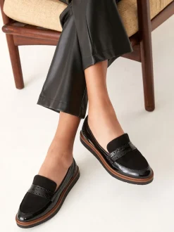 Zwart - Forever Comfort® Brogue Instappers