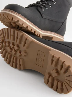 Zwart - Forever Comfort® casual enkellaarsjes met veters
