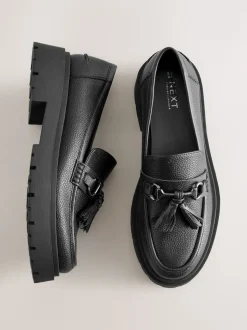 Zwart - Forever Comfort Chunky Platform Tassel Loafers