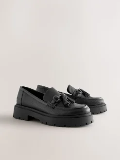 Zwart - Forever Comfort Chunky Platform Tassel Loafers