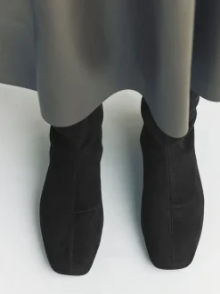 Zwart - Forever Comfort® Flat Sock Ankle Boots