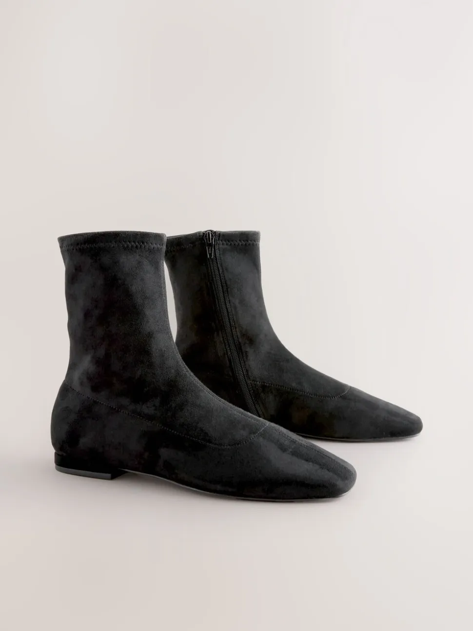 Zwart - Forever Comfort® Flat Sock Ankle Boots
