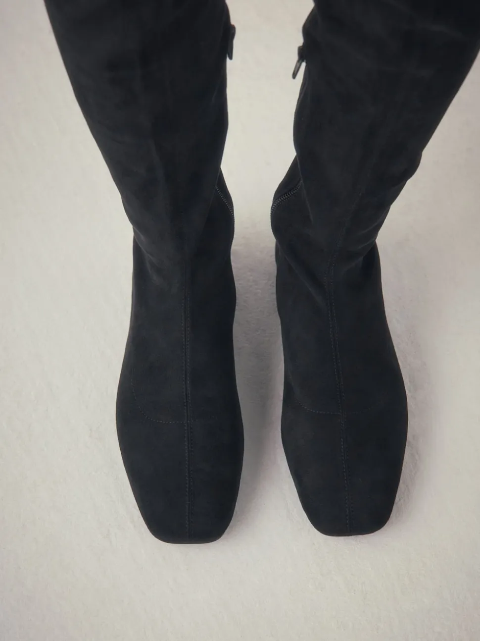 Zwart - Forever Comfort® Flat Sock Over The Knee Boots