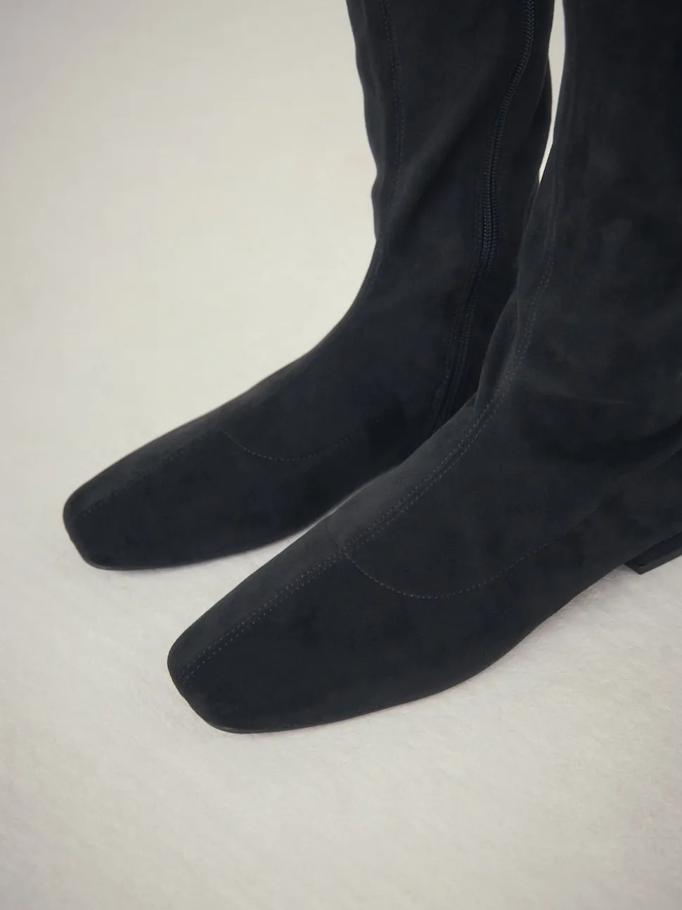 Zwart - Forever Comfort® Flat Sock Over The Knee Boots