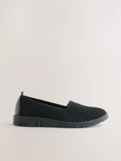 Zwart - Forever Comfort® Knitted Slip On Shoes