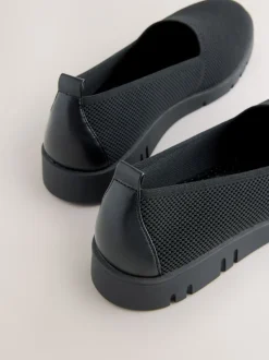 Zwart - Forever Comfort® Knitted Slip On Shoes