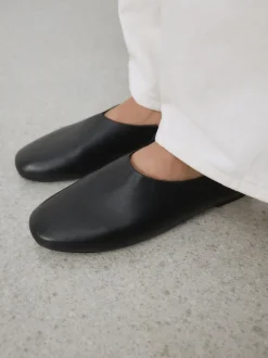 Zwart - Forever Comfort® Leather Hight Cut Ballet Flats
