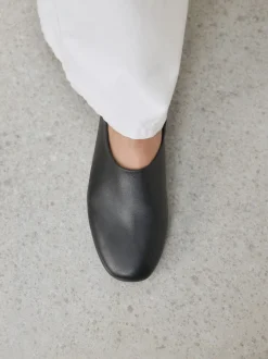 Zwart - Forever Comfort® Leather Hight Cut Ballet Flats