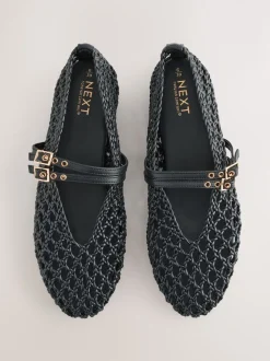 Zwart - Forever Comfort® Mary Jane-schoenen met ronde neus en dubbele bandjes