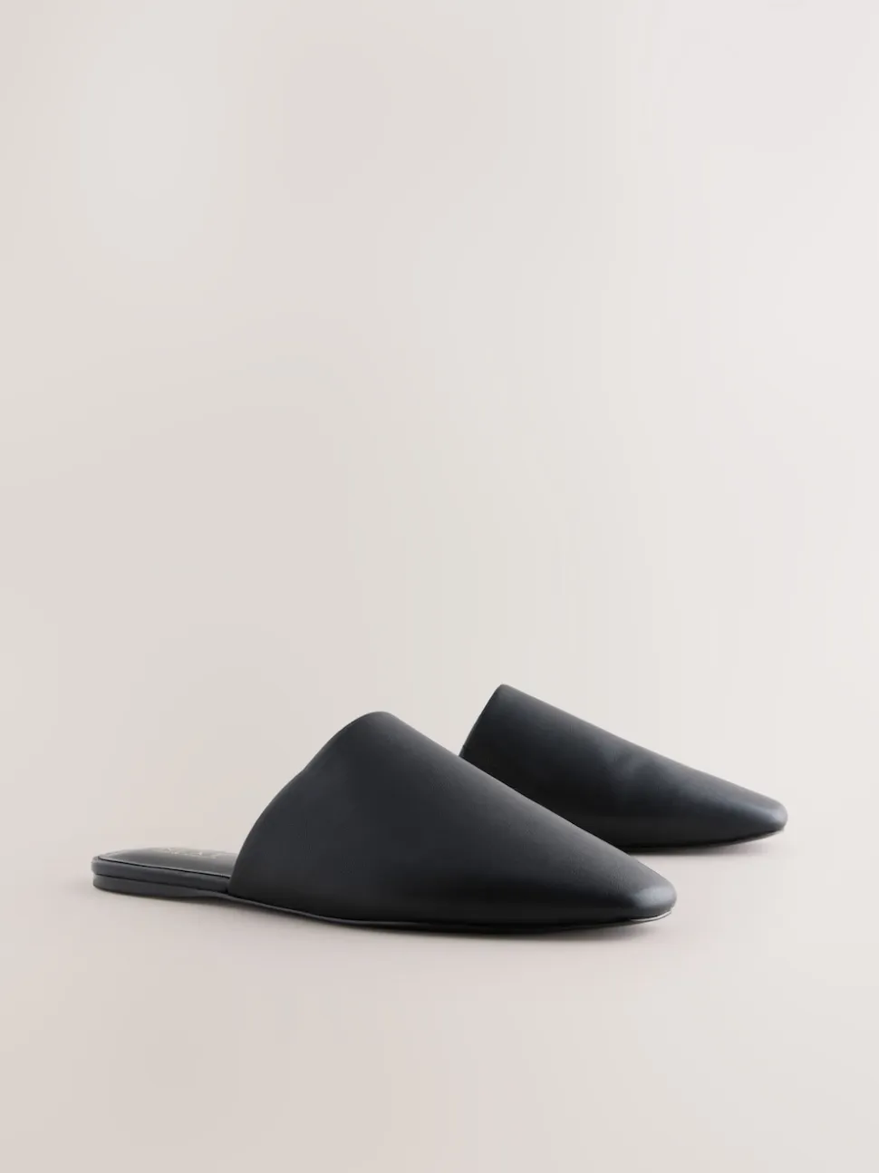 Zwart - Forever Comfort® muiltjes met hoge uitsnijding en vierkante neus