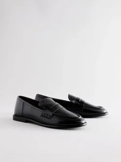Zwart - Forever Comfort® Penny loafers met ronde neus